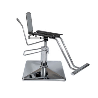 Conjunto 145mm Quadrado com Reclinagem 2.1 (Alavanca) – Hidráulico 145mm com Base Quadrada (480mm x 480mm) e Reclinagem: Lâmina Reta, Flange, Parapé, Mola a gás com Alavanca