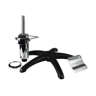 Conjunto 145 - Hidráulico 145mm com Base Pentapé em Nylon (Ø620mm) e Flange 14cm para Cadeira de Cabeleireiro